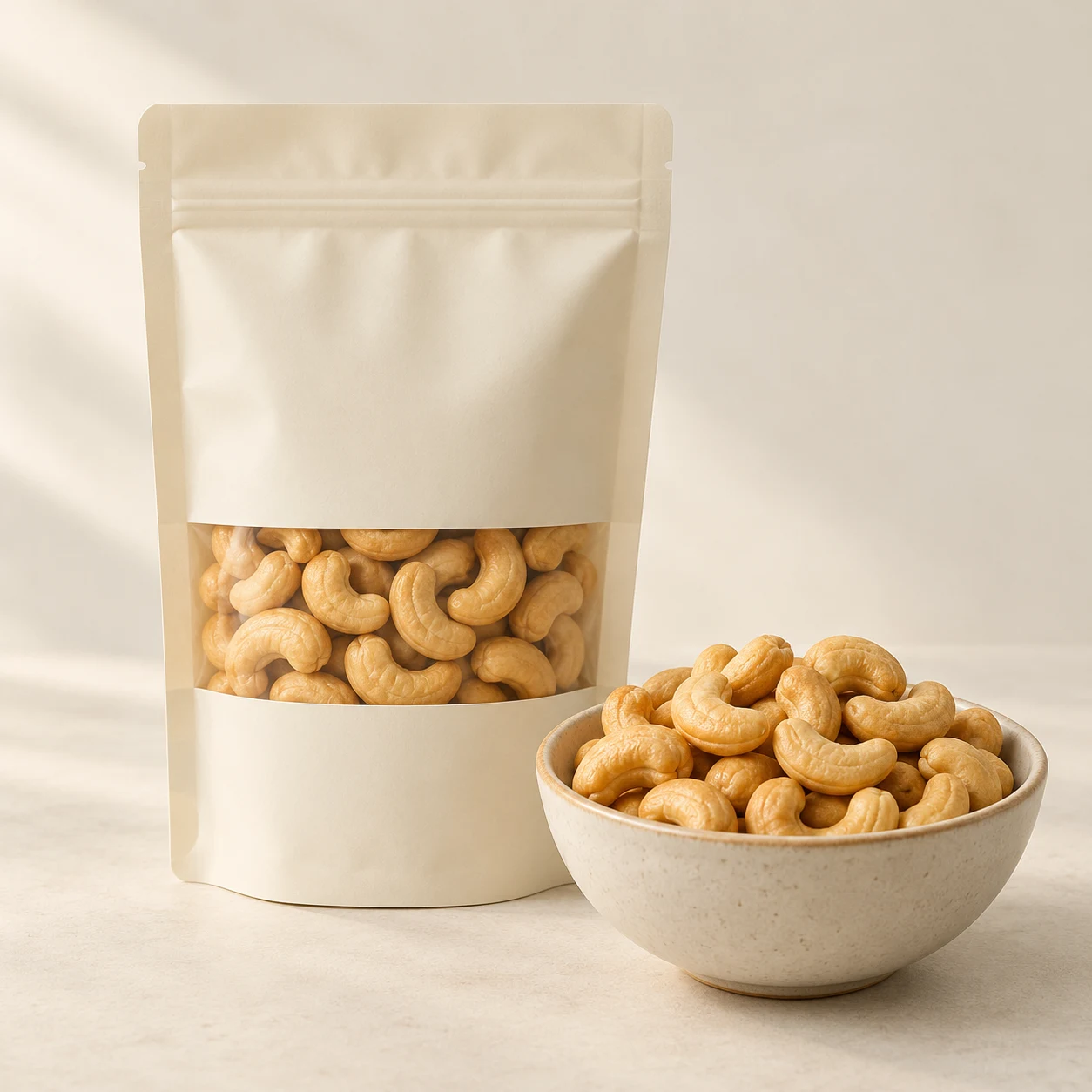 Plain roasted cashews